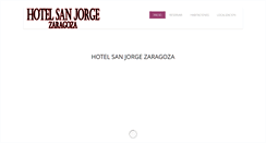 Desktop Screenshot of hotelsanjorgezaragoza.com