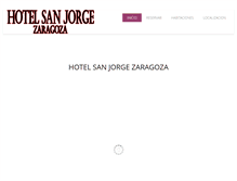 Tablet Screenshot of hotelsanjorgezaragoza.com